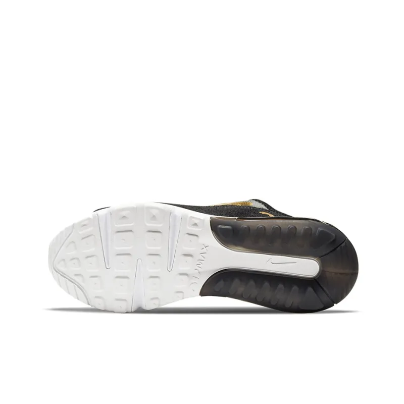 Nike Air Max 2090 Black Metallic Gold White Women's-5