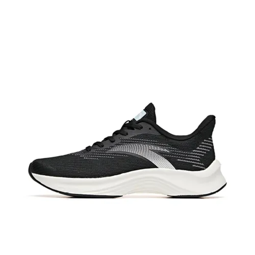 Anta Edge Anti Slip Wear Resistant Low Top Running Shoes Women's Black