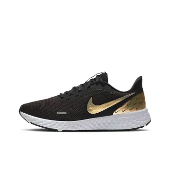 Nike Revolution 5 Premium 'Black Metallic Gold' Women's