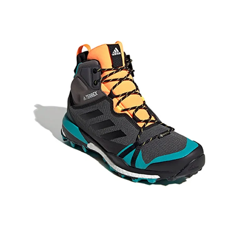 Adidas Terrex Skychaser Running Shoes Men High-Top Gray/Blue/Orange-2