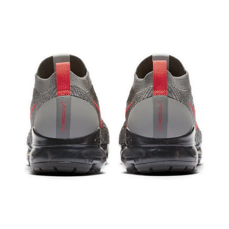 Nike Air VaporMax Flyknit 3 Grey Track Red-4