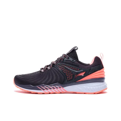 LINING Cloud 5 V2 Running Shoes Women's Low-Top Black/Pink