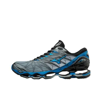 Mizuno Prophecy 7 Cushioning, Abrasion Resistant, Breathable Support Low Top Casual Running Shoes Unisex Gray Blue