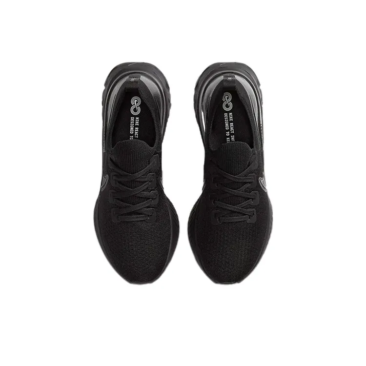 Nike React Infinity Run Flyknit Triple Black-3