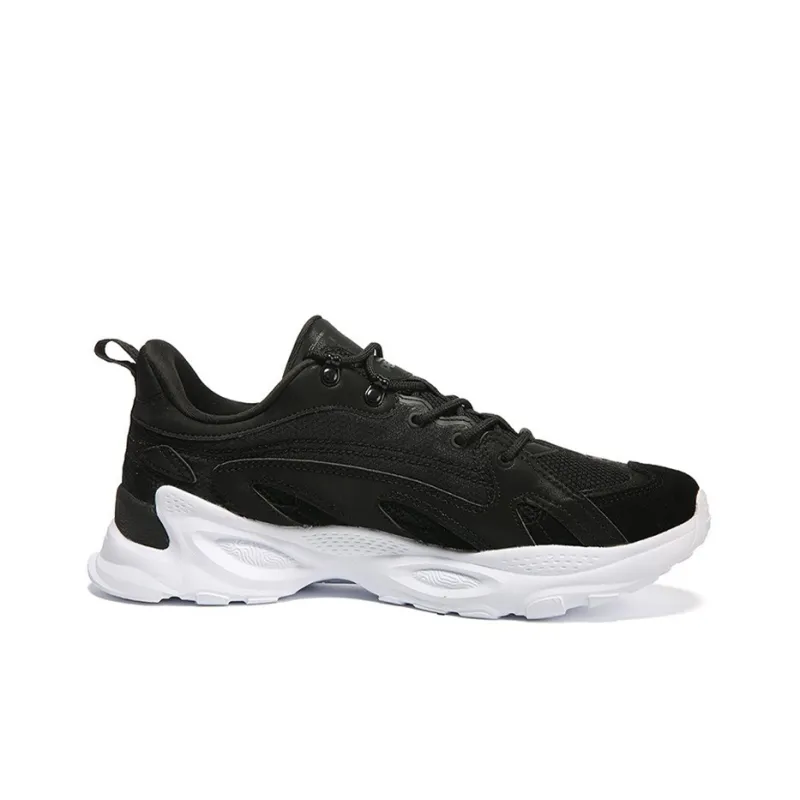 PEAK Low Top Running Shoes Men's Black White-1