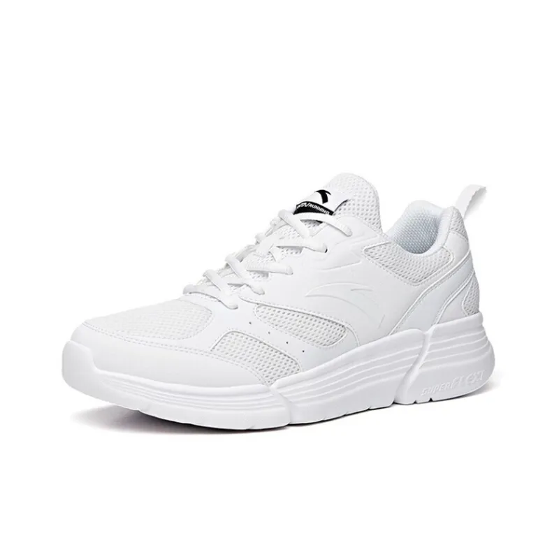 Anta Breathable Lightweight Rebound Cushioning Slip-Resistant Abrasion-Resistant Low-Top Running Shoes Men's White-1