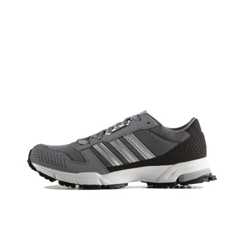 Adidas Marathon 10 Tr Low-Top Running Shoes Men's Gray Silver White-0