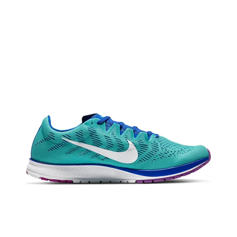 Nike Zoom Streak 7 Cushioning Anti Slip And Wear Resistant Low Top Marathon Running Shoes Men's Blue Green White-1