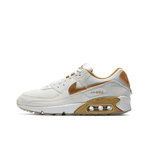 Nike Air Max 90 Worldwide White Gold Women's