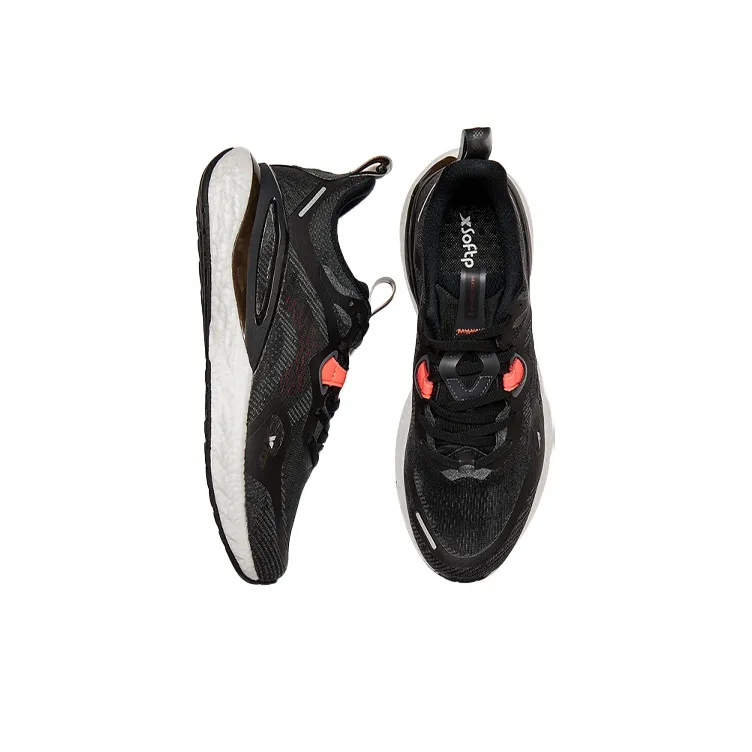 XTEP Power Nest Technology Cushioned Slip Resistant Lightweight Low Top Running Shoes Men's Black-2