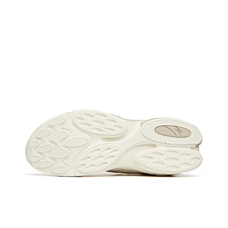 Anta A Jelly Running Collection Low Top Running Shoes Women's Light Beige White-4