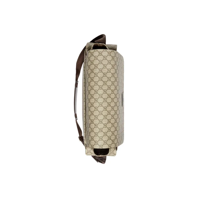 GUCCI Canvas With Leather Mommy Bag, Shoulder Bag, Crossbody Bag Women's Ebony/Brown-5
