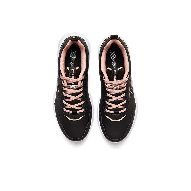 XTEP Low Top Running Shoes Women's Black Pinkish-1