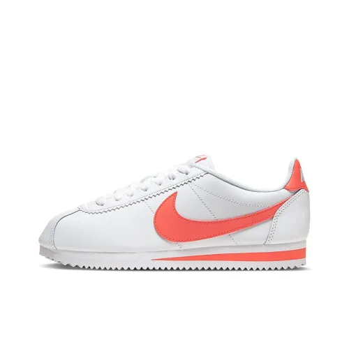 Nike Classic Cortez Leather White Pink Women's