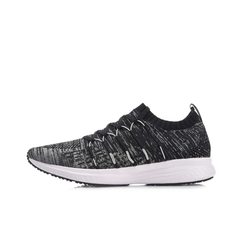LiNing Speed Star Cushioning Low Top Running Shoes Women's Black Gray-0