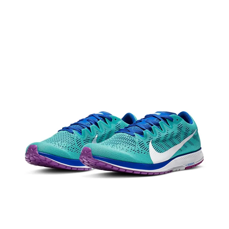 Nike Zoom Streak 7 Cushioning Anti Slip And Wear Resistant Low Top Marathon Running Shoes Men's Blue Green White-2