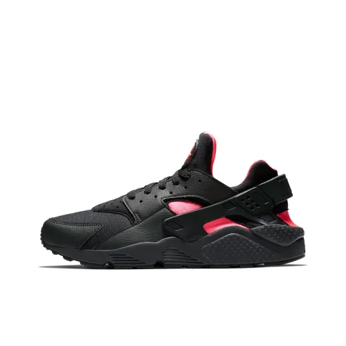 Nike Air Huarache Run Black Solar Red