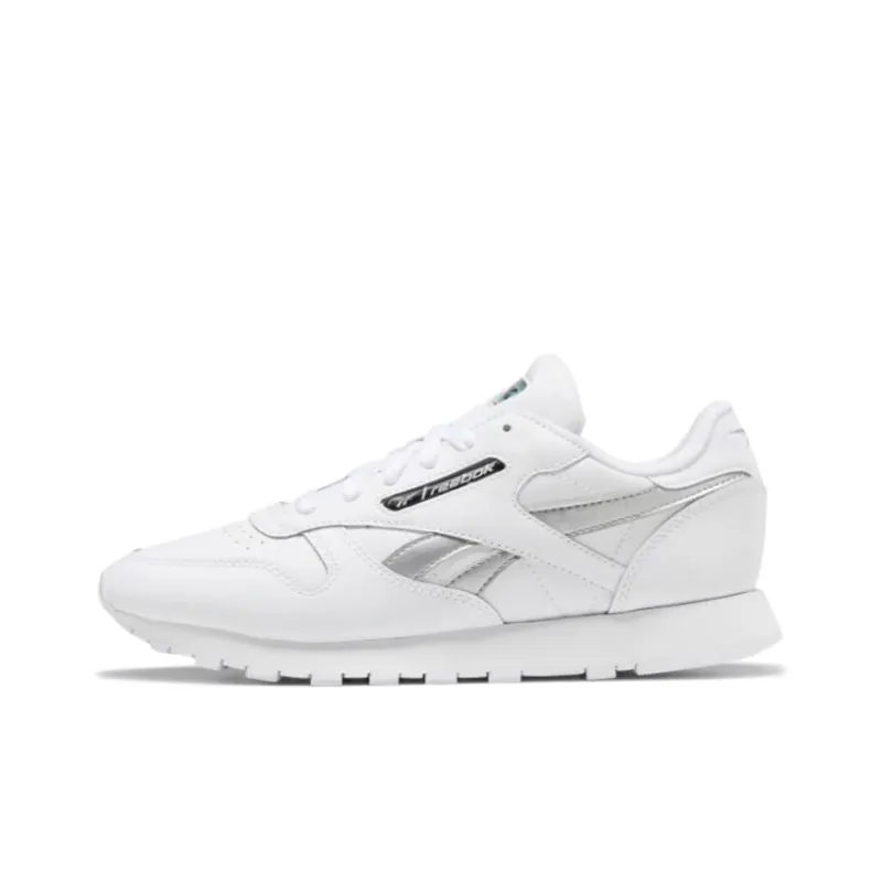 Reebok Classic Leather 'White Silver Metallic' Women's-0