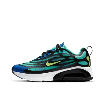 Nike Air Max Exosense Slip-Resistant Low-Top Running Shoes GS Black Blue Green