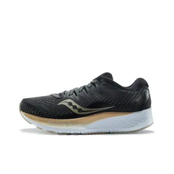 Saucony Ride ISO2 Low Top Running Shoes Women's Black Gold