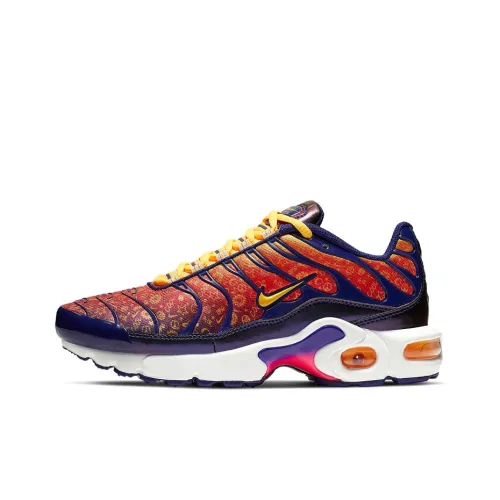 Nike Air Max Plus Running Shoes Women's Low-Top Blue/Purple/Yellow