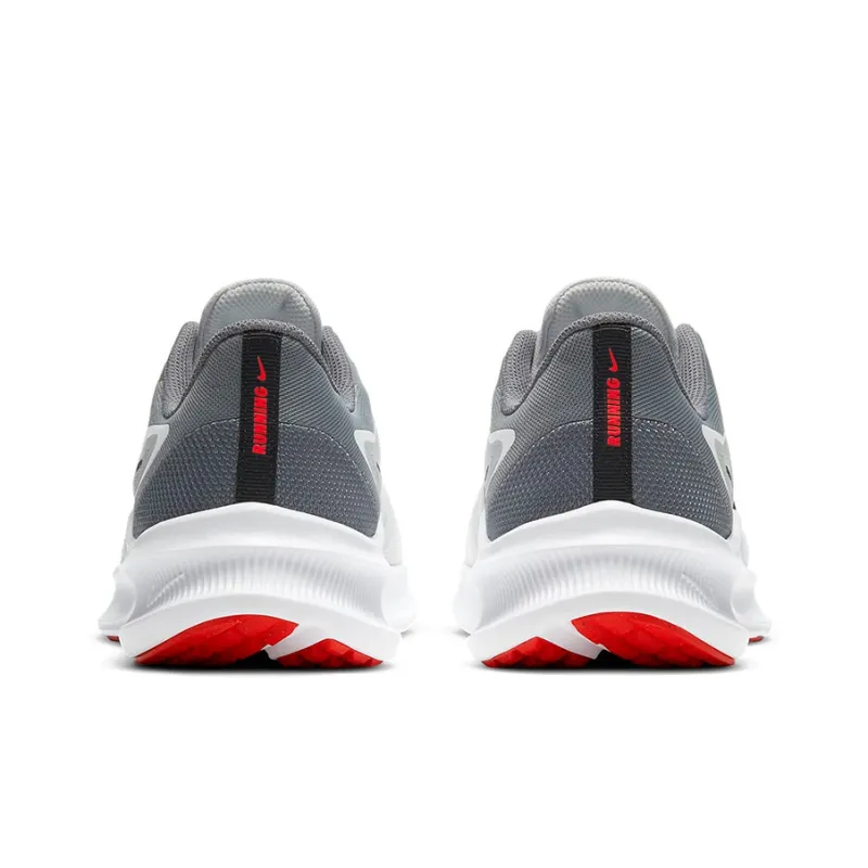 Nike Downshifter 10 Cushioning Anti-Slip And Wear-Resistant Low-Top Running Shoes Men's Gray White Red-4