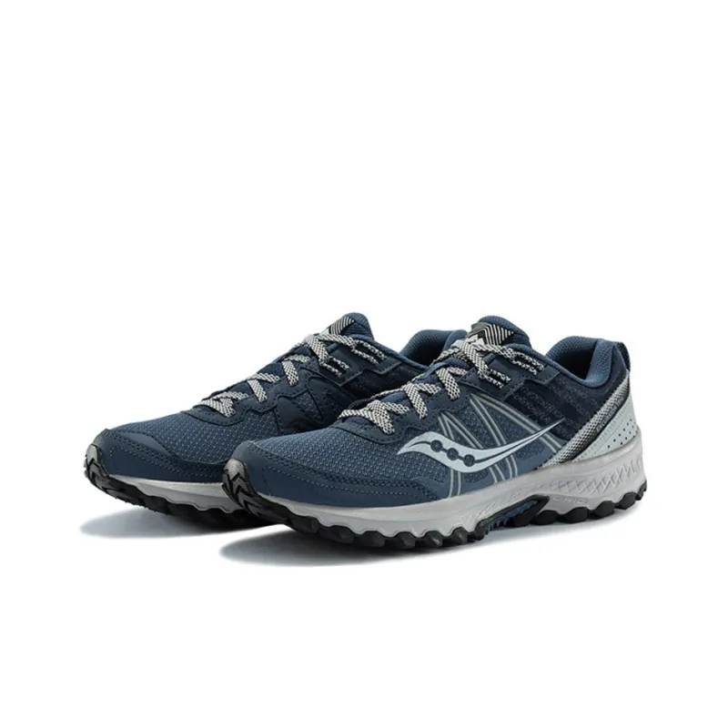 Saucony Excursion Anti-Slip And Wear-Resistant Lightweight Support Low-Top Trail Running Running Shoes Men's Blue Gray-2