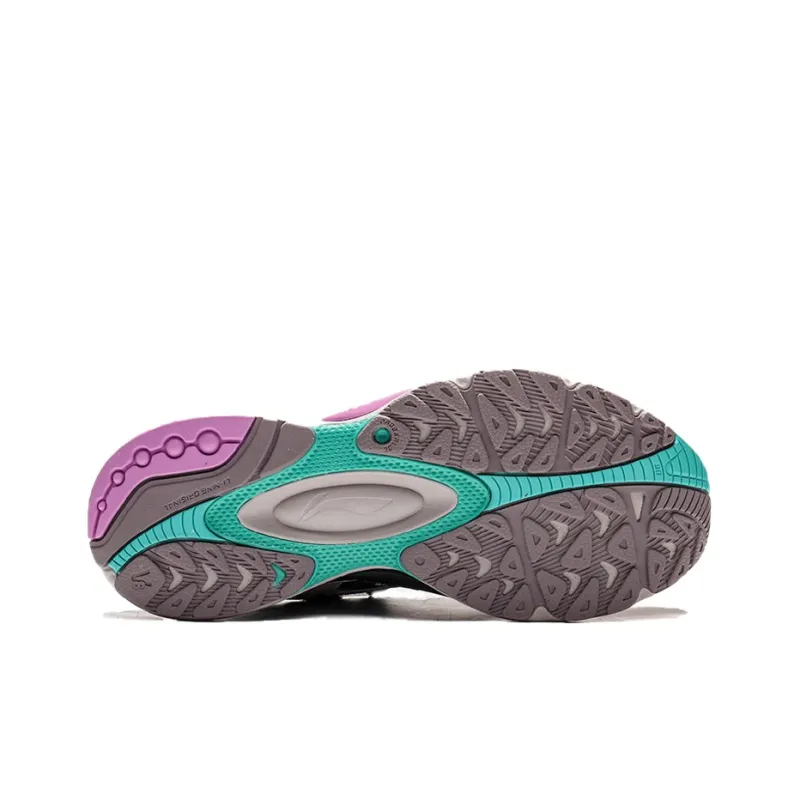 LiNing V8 Breathable Low Top Running Shoes Women's Taupe-4