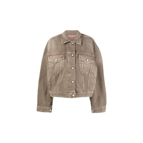 Acne Studios Denim Jackets Women's Brown