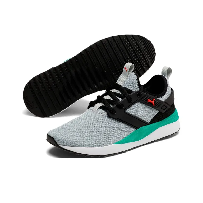 PUMA Pacer Next Excel Mesh Training Shoes Grey/Green-3