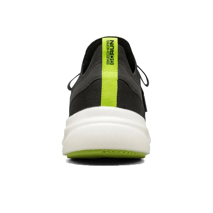 Skechers Go Run Hyper Burst Running Shoes Men Low Top Black/White/Lemon-3