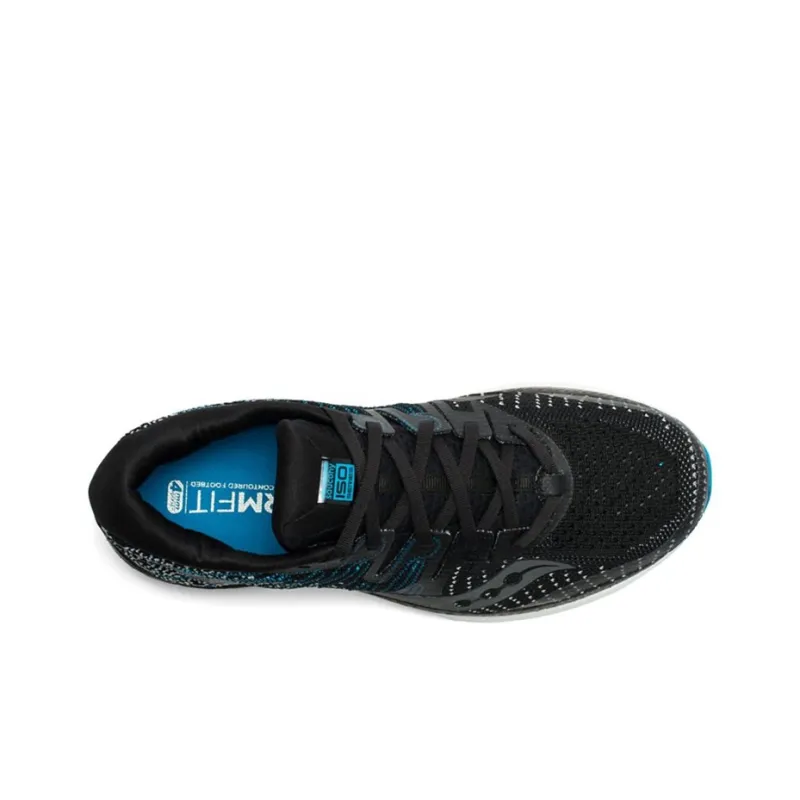Saucony Liberty ISO 2 Low-Top Running Shoes Men's Black Blue-3