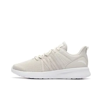 Anta Running Collection Breathable Lightweight Low Top Running Shoes Men's Gray White