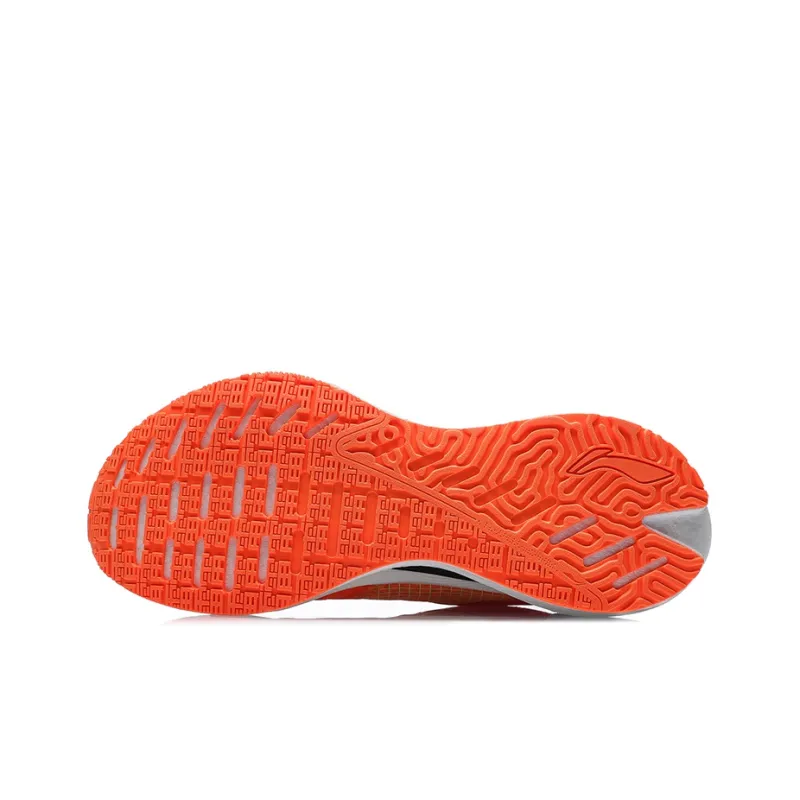 LINING Jueying Essential Running Shoes Men Low Top Fluorescent Glaze Orange-4