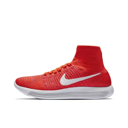 Nike LunarEpic Flyknit Running Shoes Women's High-Top Crimson