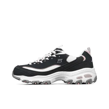 Skechers D'LITES Cushioning Anti Slip And Wear Resistant Low Top Casual Running Shoes Women's Marine Blue