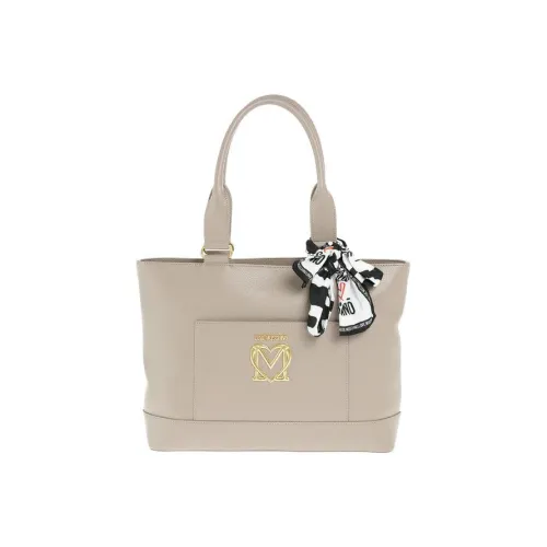 LOVE MOSCHINO Artificial Leather Tote Bag Advanced Handbag Shoulder Bag Women's Beige