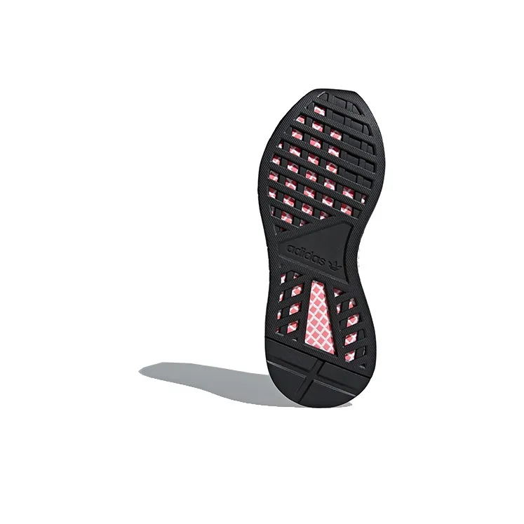 Adidas Deerupt Core Black Chalk Pink Women's-5