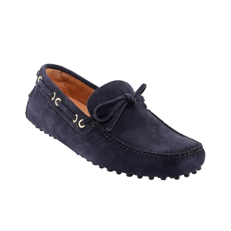 Car Shoe Bow-detail Suede Boat Shoes-2