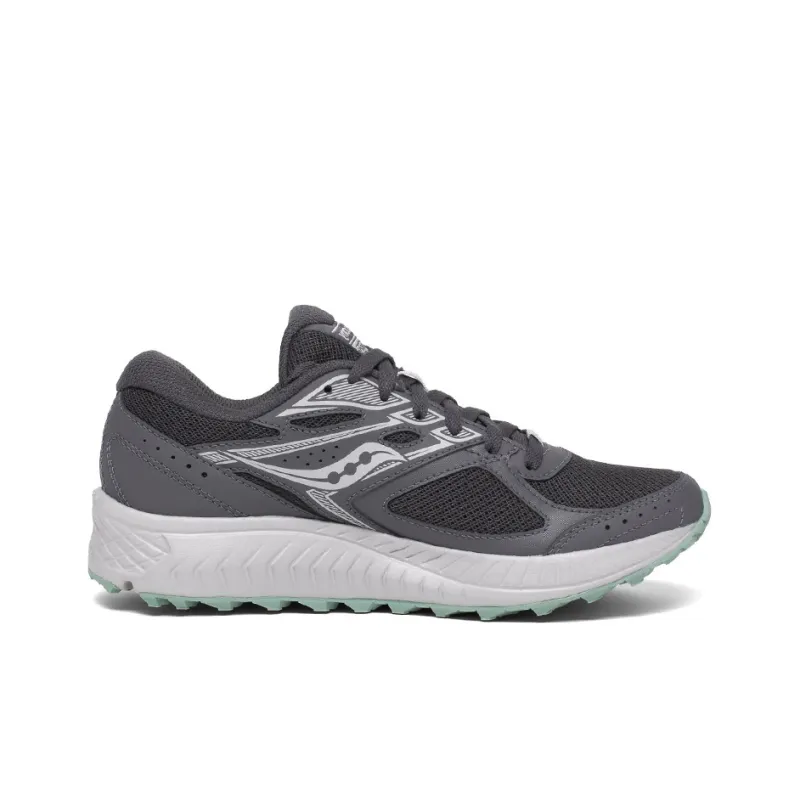 Saucony Cohesion 13 Running Shoes Women's Low-Top Dark Gray Mint Green-1