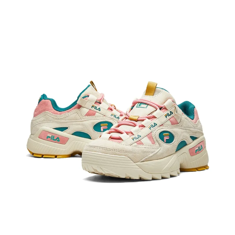 FILA D Formation Classic Traning Shoes White/Green/Pink Women's-3