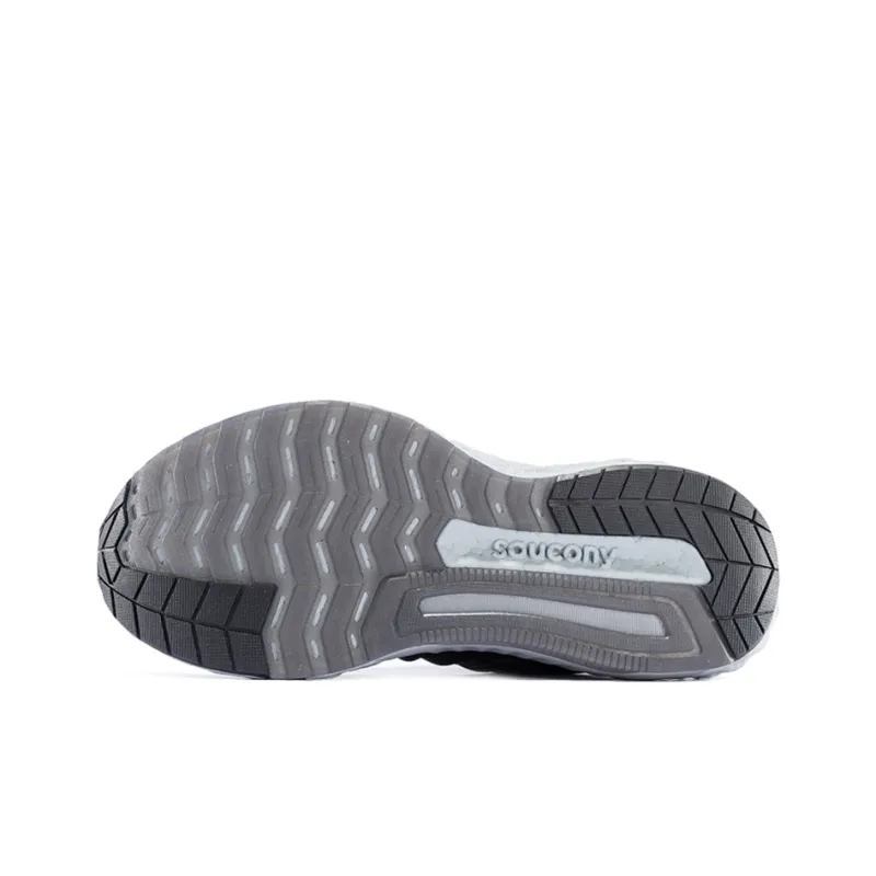 Saucony Hurricane Cushioning Lightweight Slip Resistant Support Low Top Running Shoes Men's Black Gray-4