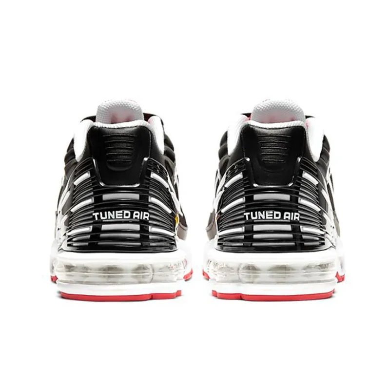 Nike Air Max Plus 3 Black White Track Red-4