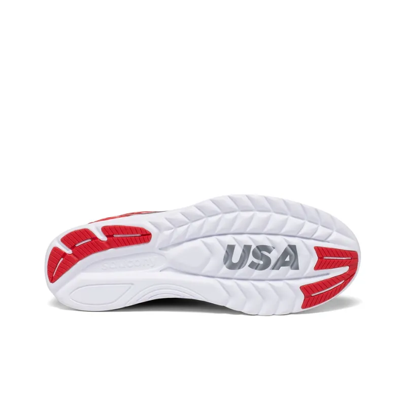 Saucony Kinvara Elite 11 Low-Top Running Shoes Men's Red Blue-4