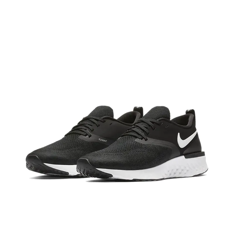 Nike Odyssey React 2 Flyknit Black White-2