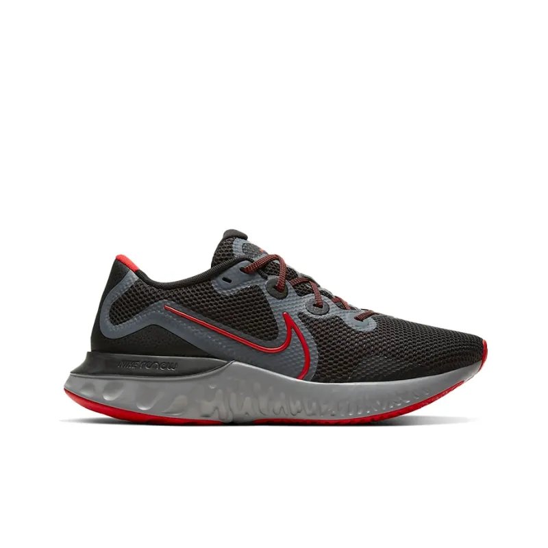 Nike Renew Run 'Black University Red'-1