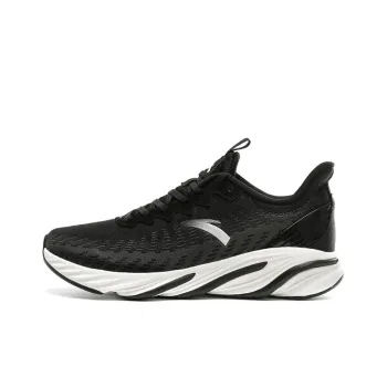 Anta Running Collection Slip Resistant Breathable And Warm Low Top Running Shoes Men's Black Gray