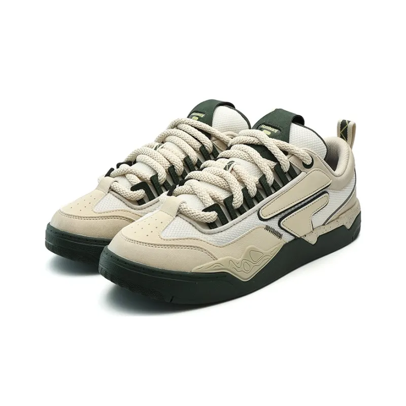 FILA FUSION X Nollie Skateboarding Sneakers 'Beige Black'-1