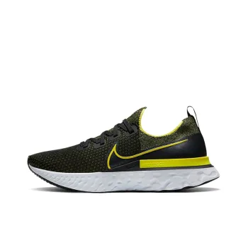 Nike React Infinity Run Flyknit Black Sonic Yellow