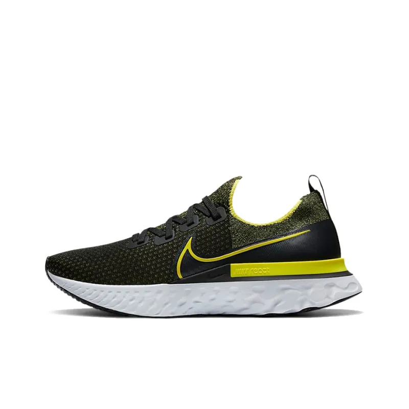 Nike React Infinity Run Flyknit Black Sonic Yellow-0